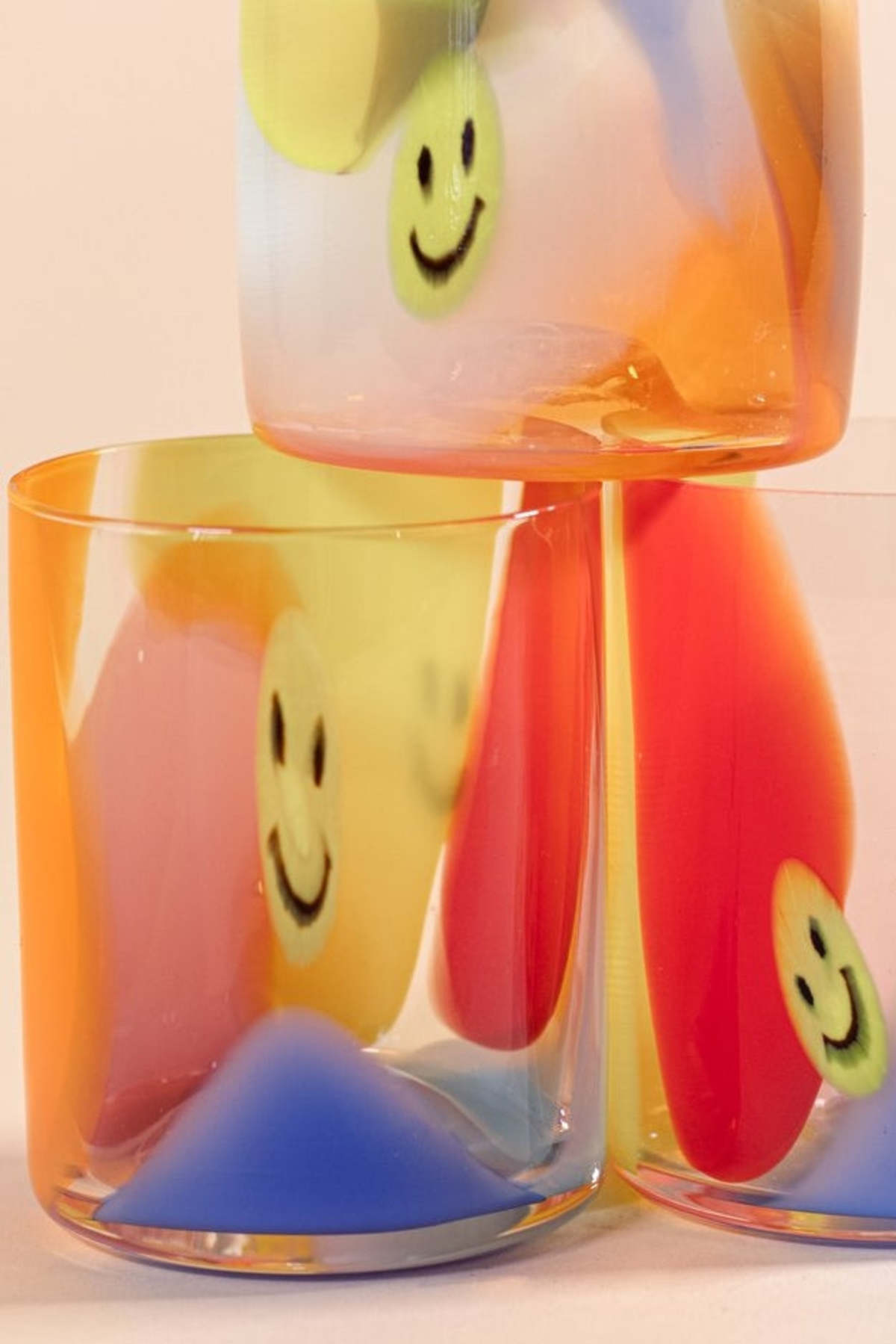 Bow Glassworks Splash Cups Tutti Frutti Smiley Tumbler - Tutti Frutti - Image 2 of 3