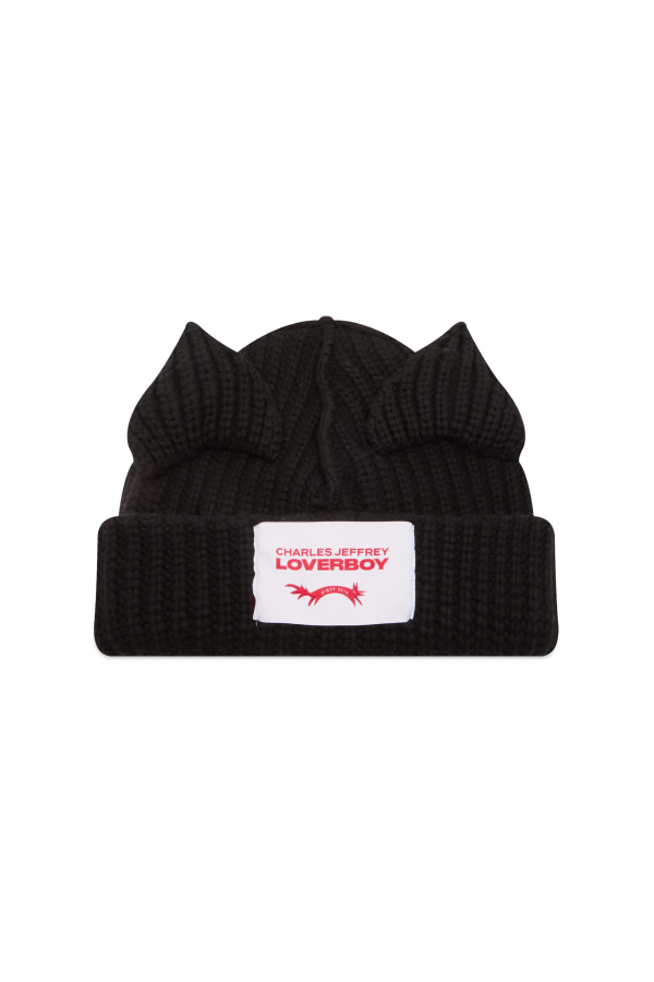 CHARLES JEFFREY LOVERBOY Chunky Ears Beanie - Black