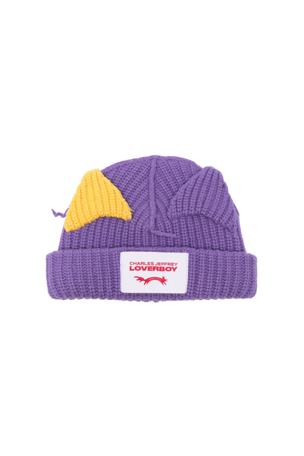 CHARLES JEFFREY LOVERBOY Chunky Ears Beanie - Purple