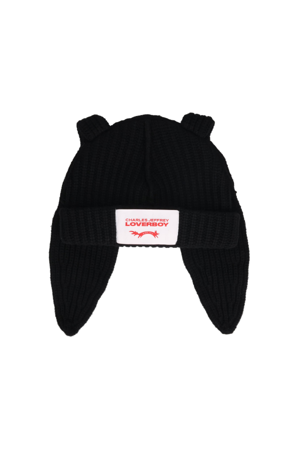 Charles Jeffrey Chunky Rabbit Beanie - Black