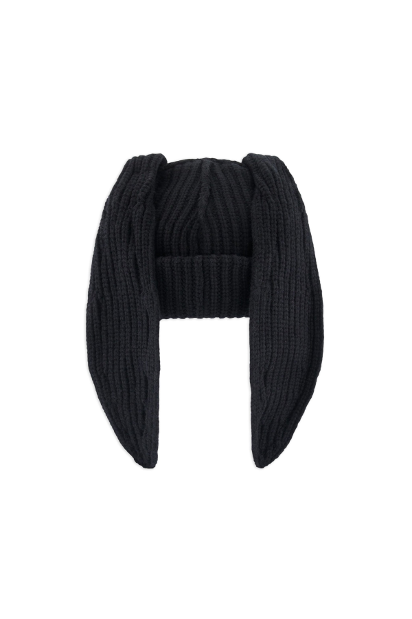 Charles Jeffrey Loverboy Chunky Rabbit Beanie - Black/White