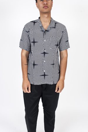 Stussy Psychedelic Checker Shirt - black/white | Garmentory