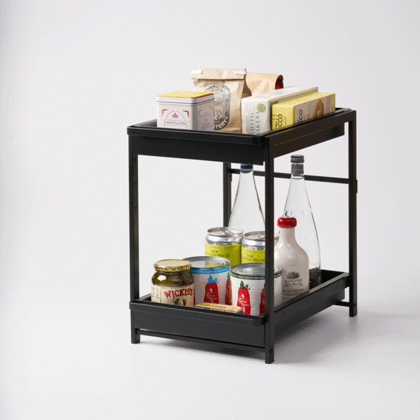 Yamazaki Home Under-Sink Rack with Pull-Out Shelf Kitchen Organizer