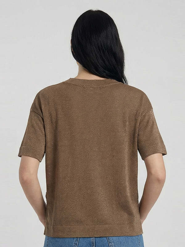 Sibin Linnebjerg Dawn T-Shirt - Dark Sand