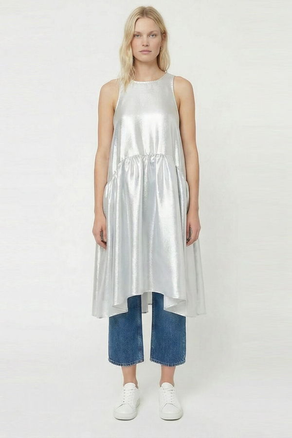 stella nova Silver Midi Dress