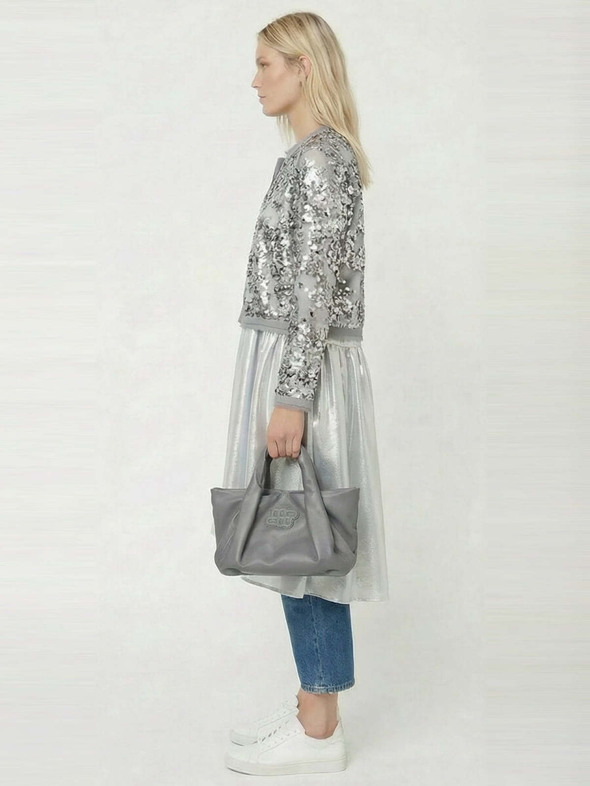 stella nova Silver Midi Dress - Image 4 of 8