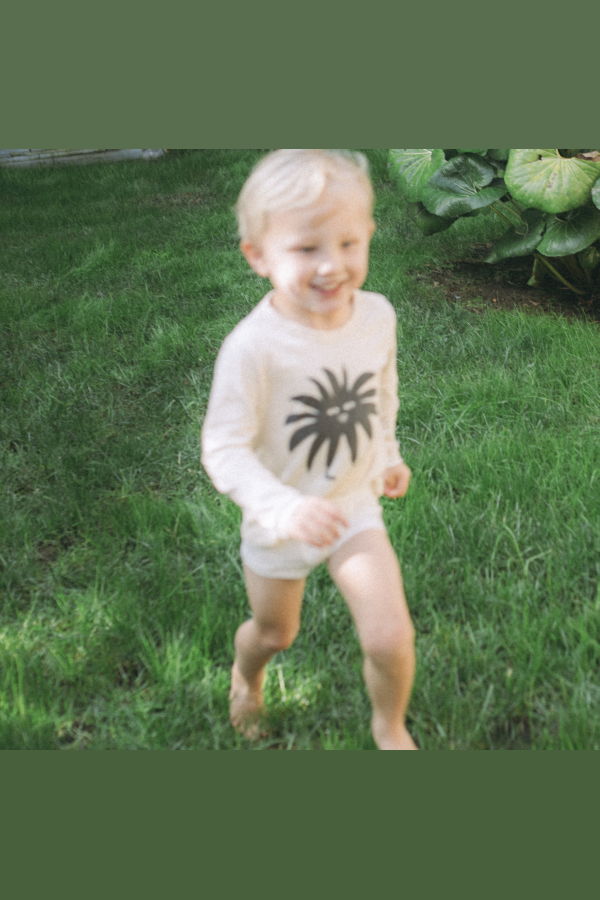 KIDS Spring Riot Peace Long Sleeve Tee - Undyed