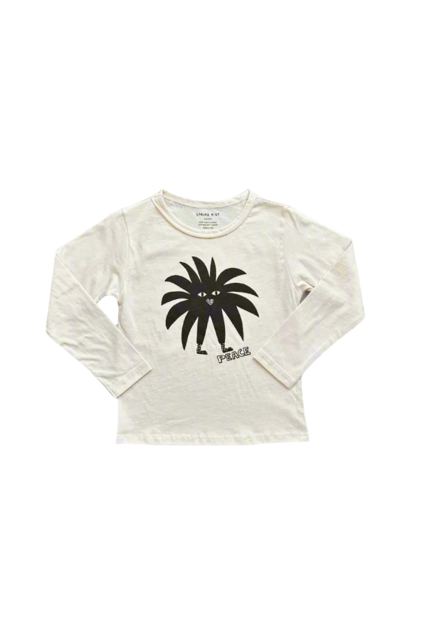 KIDS Spring Riot Peace Long Sleeve Tee - Undyed
