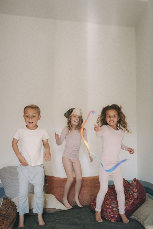 KIDS Spring Riot Seaweed Fiber Undershirt (2-Pack) Tee - Undyed