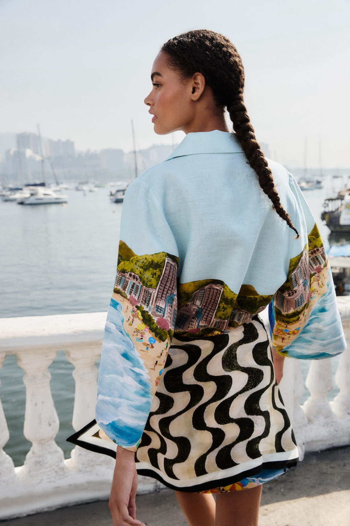 Farm Rio Copacabana Beach L/S Kimono - Copacabana Beach Multi - Image 2 of 6