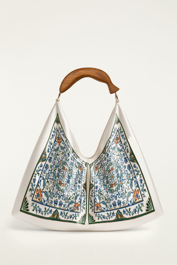 Farm Rio Satin Scarf Medium Bag