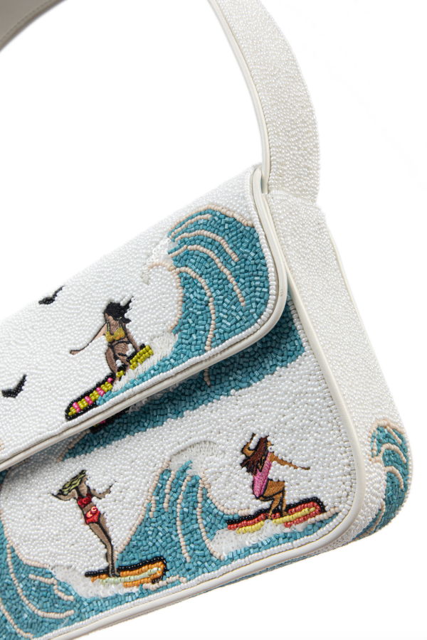 Staud Tommy Beaded Bag - Surf Babes