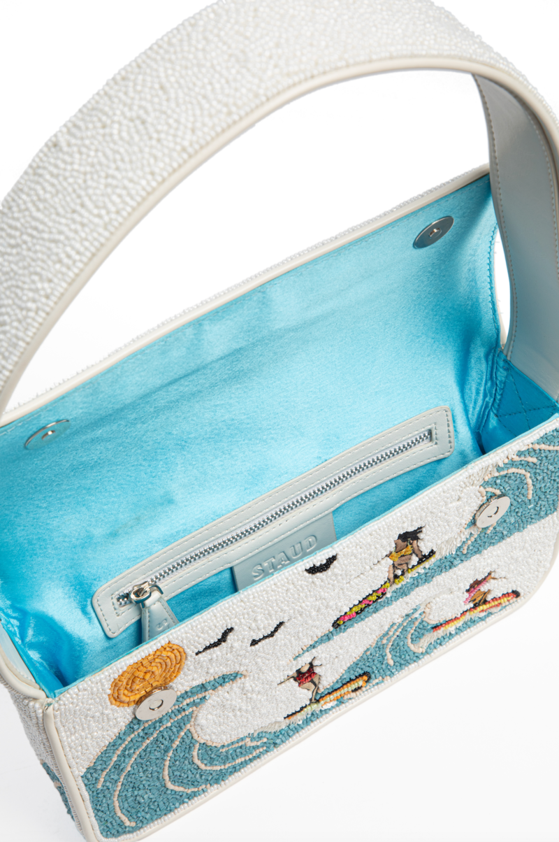 Staud Tommy Beaded Bag - Surf Babes
