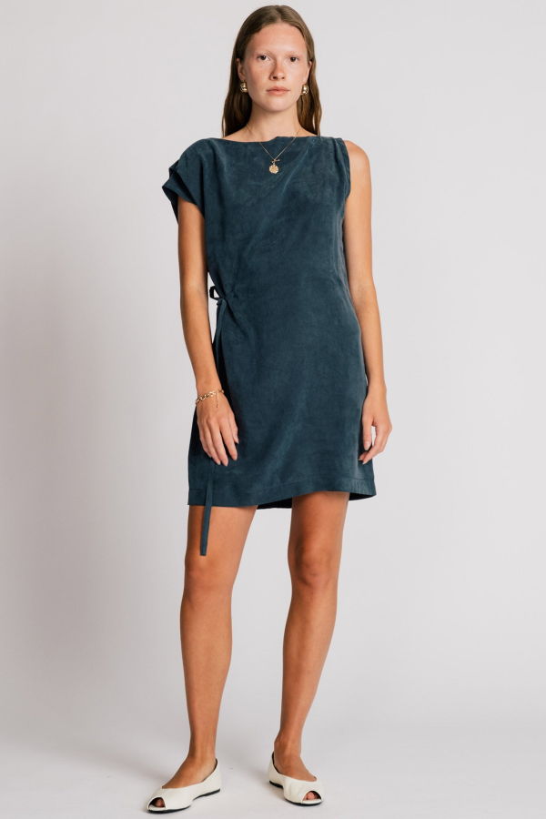 Allison Wonderland Heron Dress - Petrol