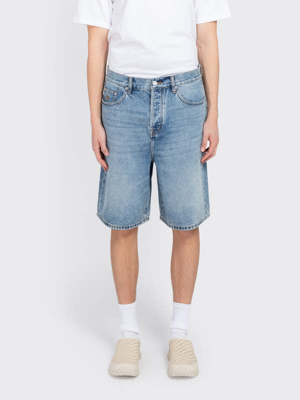 Stussy Big Ol Short Denim Shorts - Indigo Stone Wash