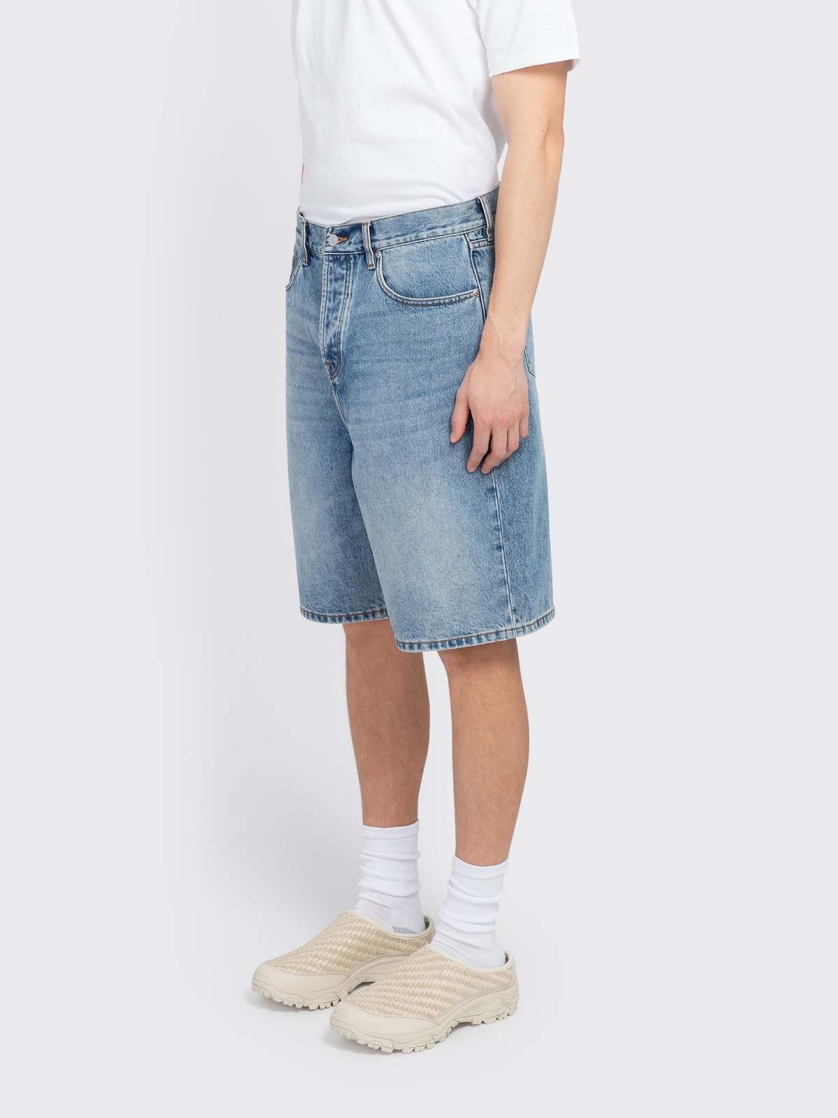 Stussy Big Ol Short Denim Shorts - Indigo Stone Wash - Image 2 of 4