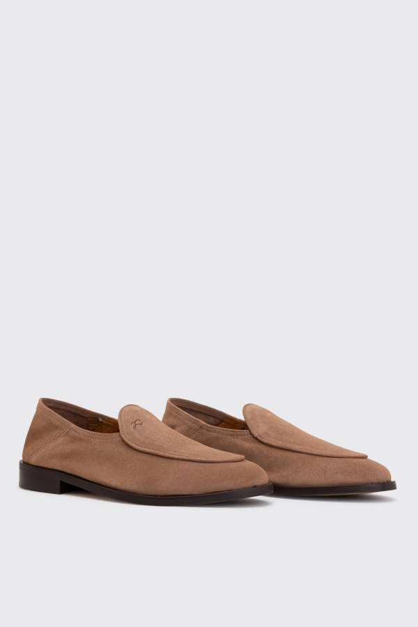 Jacques Soloviere Chris Suede Loafers - Earth