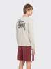 Stussy Raglan Thermal Basic Stock Top - Bone - Thumbnail 3