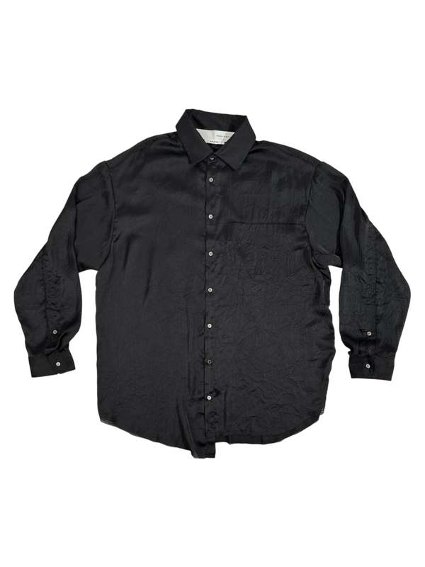 Isabel Benenato Oversized Button Down Shirt - Black Isabel Benenato Oversized Button Down Shirt - Black