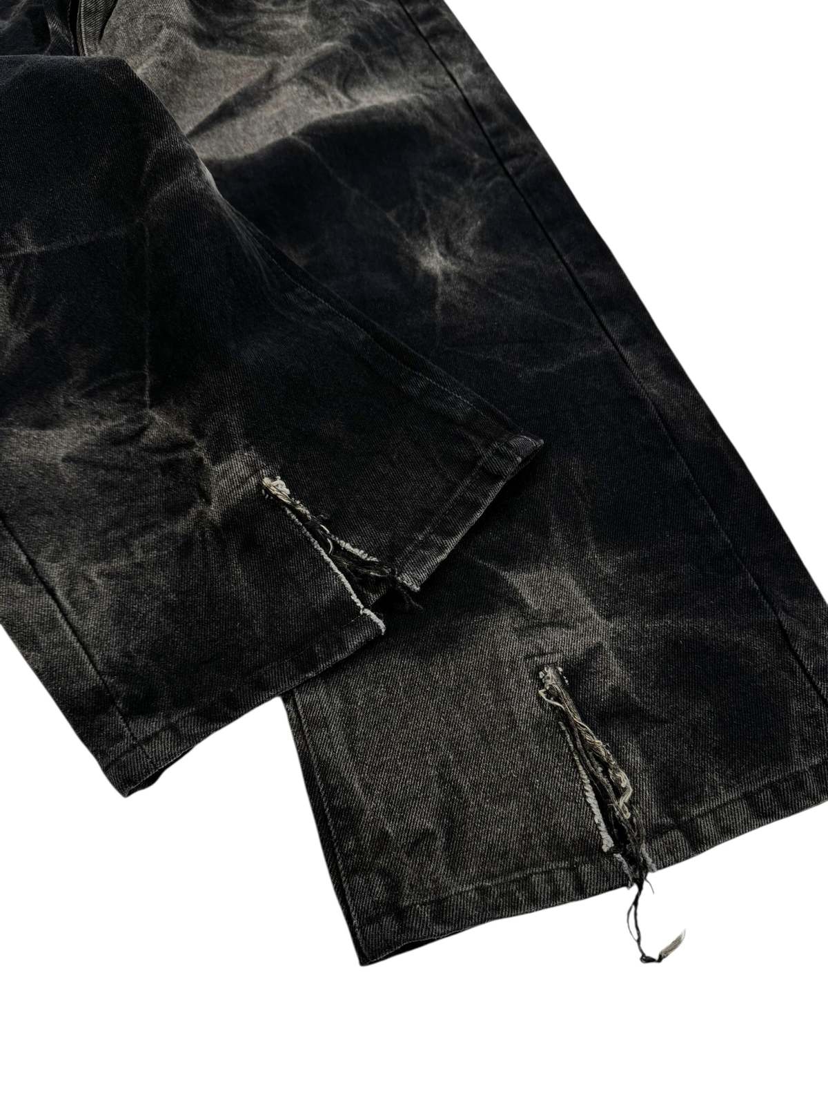 Isabel Benenato Washed Denim Wideleg Shorts - Image 5 of 5