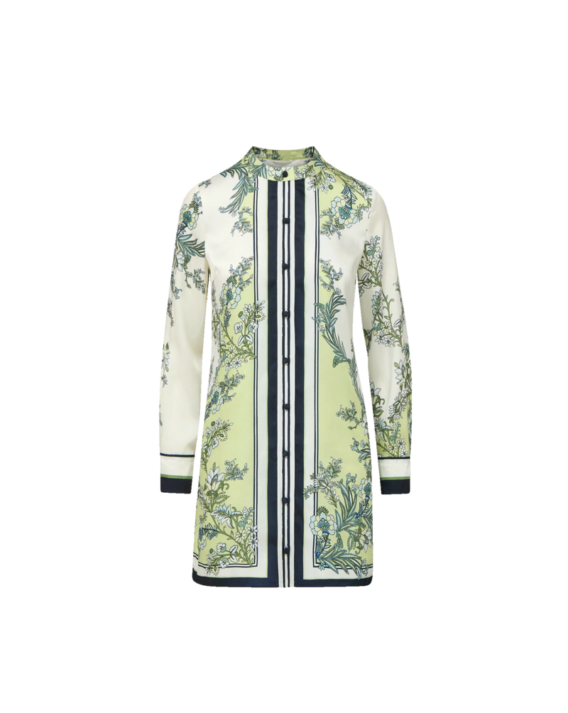 Veronica Beard Carstowe Scarf-Print Mini Dress