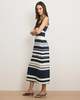 Veronica Beard Ella Striped Linen Midi Dress - Thumbnail 2