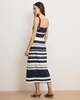 Veronica Beard Ella Striped Linen Midi Dress - Thumbnail 3