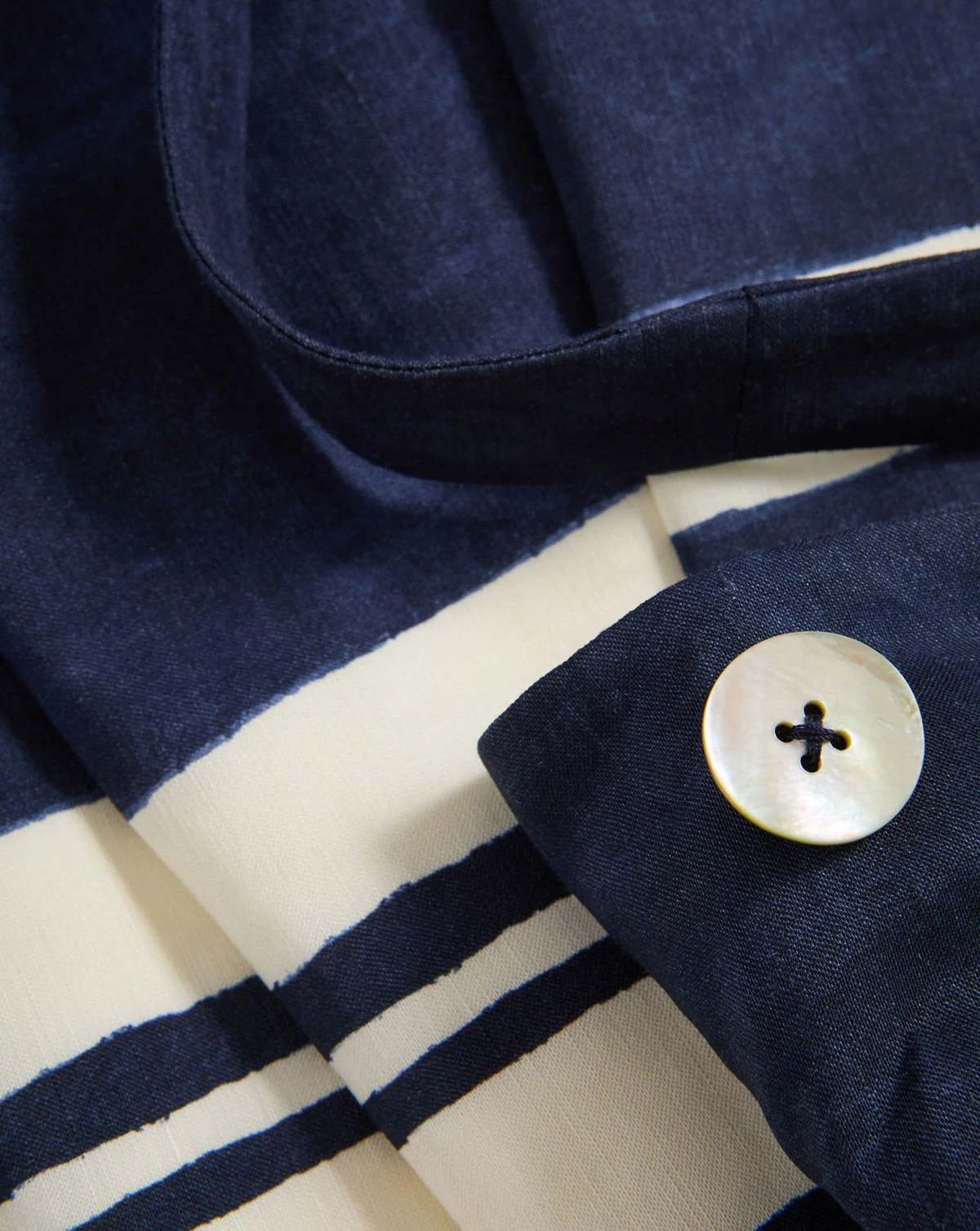 Veronica Beard Ella Striped Linen Midi Dress - Image 5 of 7