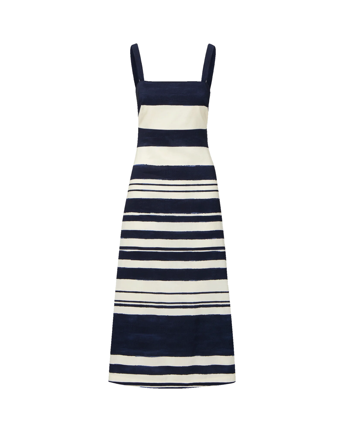 Veronica Beard Ella Striped Linen Midi Dress - Image 7 of 7