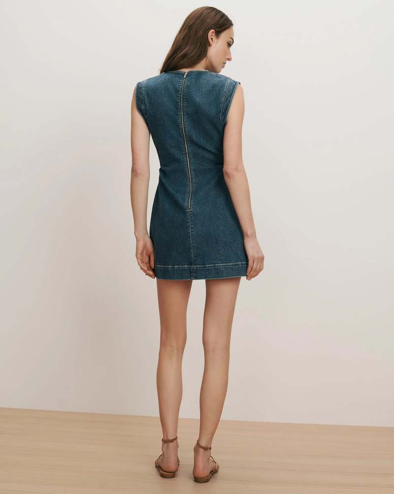 Veronica Beard Imara Denim Mini Dress