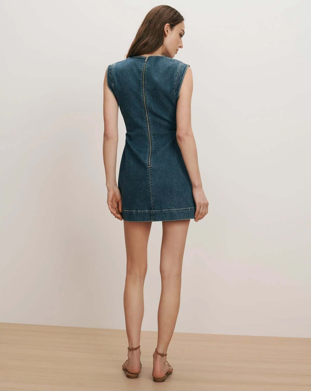 Veronica Beard Imara Denim Mini Dress - Image 5 of 6
