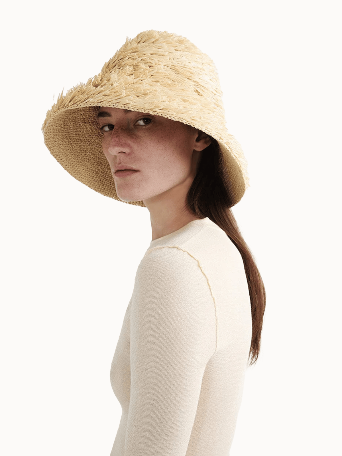 Janessa Leone Gabi Bucket Hat - Natural - Image 4 of 4