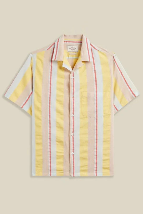 Portuguese Flannel Boat Shirt Multi Stripe