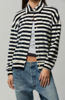 Asher Azalea Teri Cardigan - Striped - Thumbnail 2
