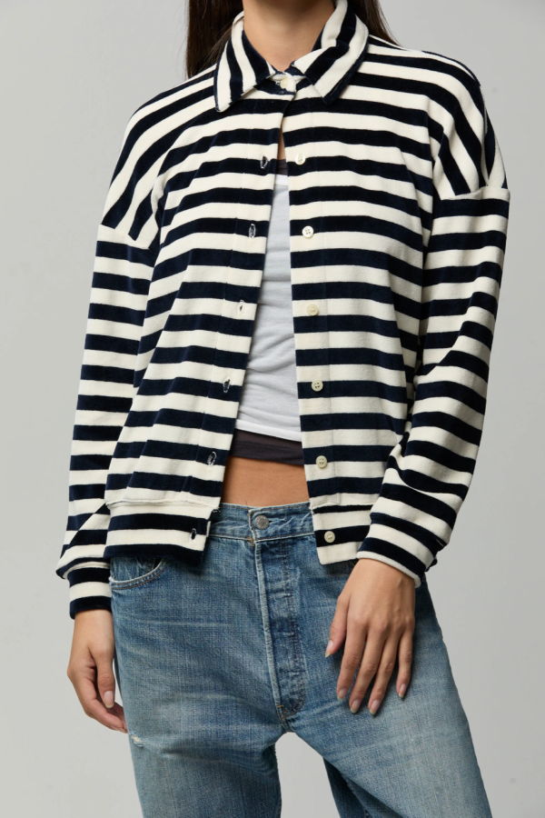 Asher Azalea Teri Cardigan - Striped