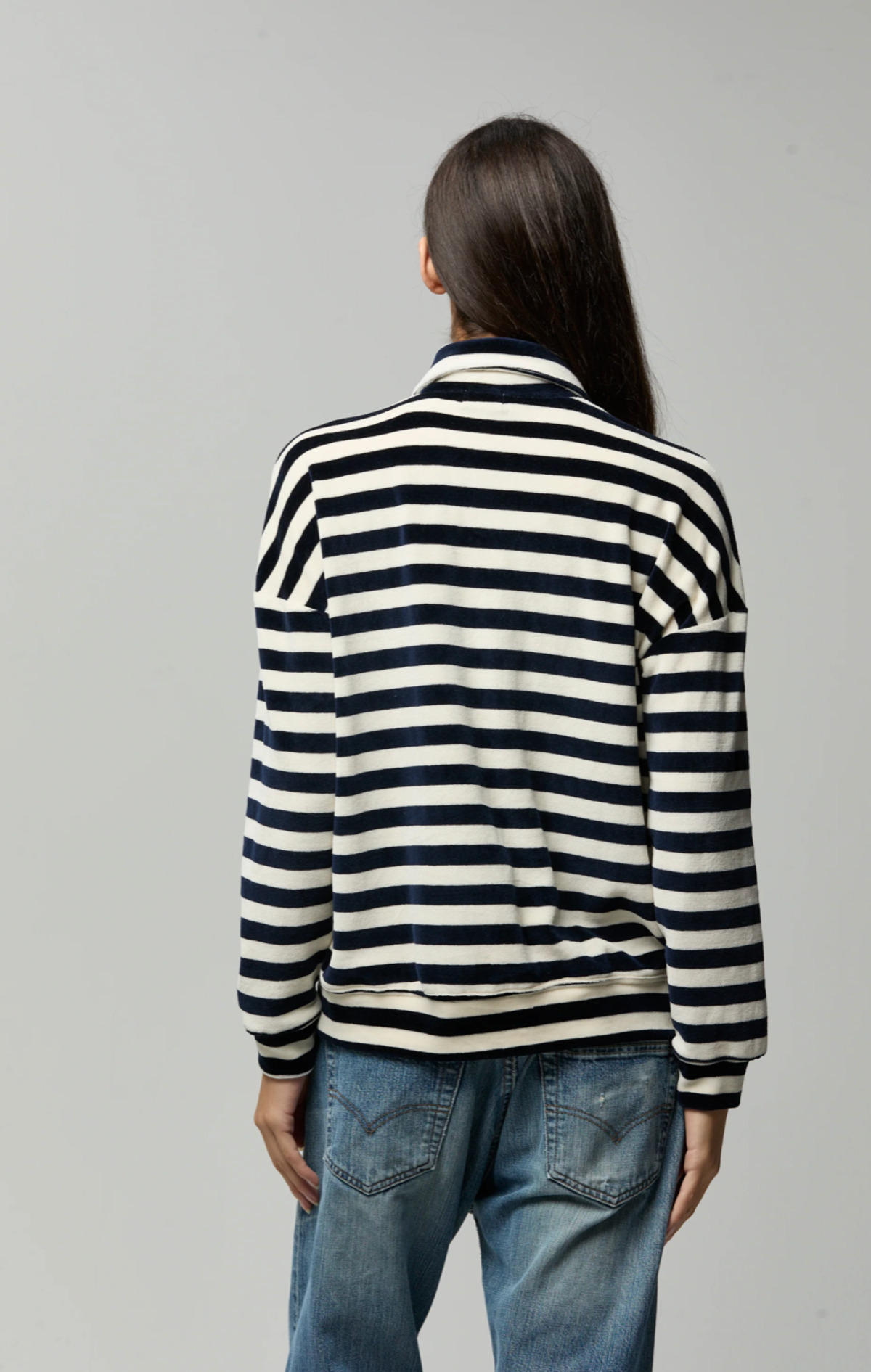 Asher Azalea Teri Cardigan - Striped - Image 4 of 4