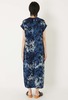 Blue Blue Japan Indigo Glass Jacquard Hand-Dyed Dress - Thumbnail 4
