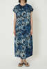 Blue Blue Japan Indigo Glass Jacquard Hand-Dyed Dress - Thumbnail 8