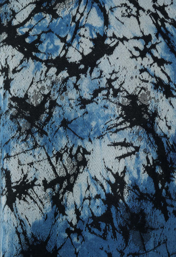 Blue Blue Japan Indigo Glass Jacquard Hand-Dyed Dress