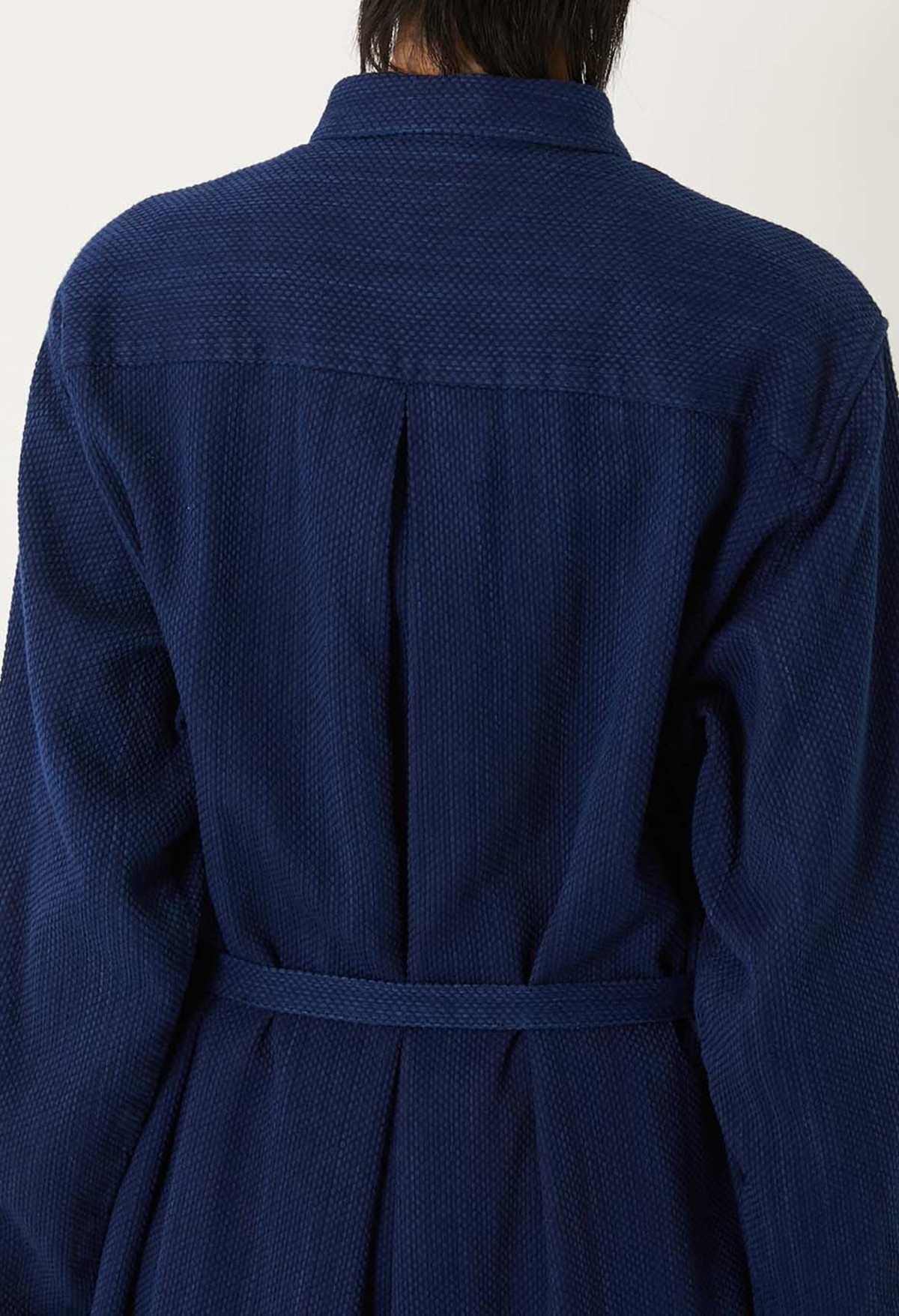 Blue Blue Japan Kasezome Sashiko Shirt Dress - Image 4 of 10