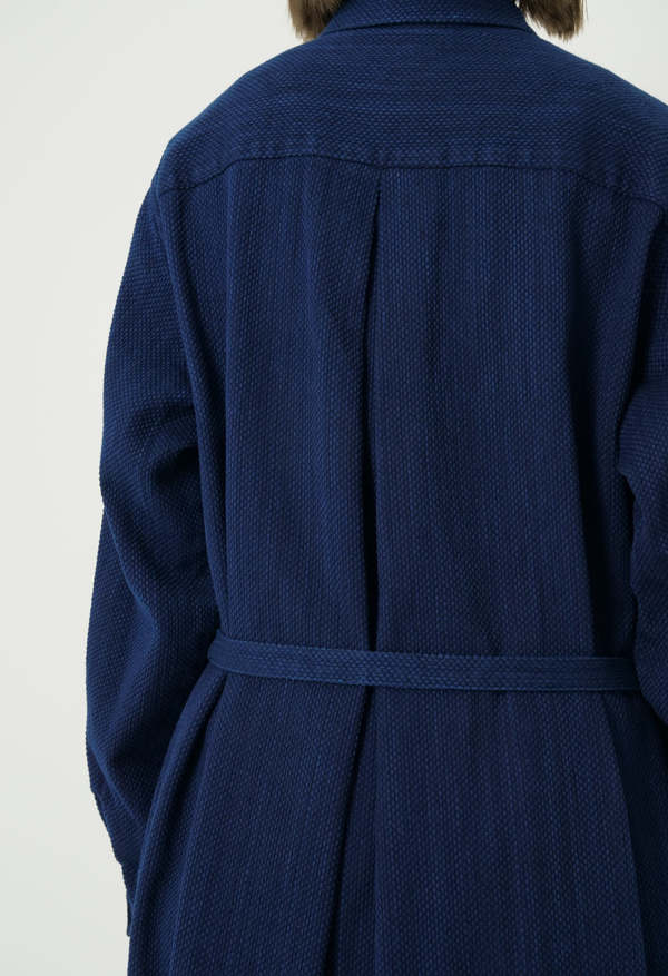 Blue Blue Japan Kasezome Sashiko Shirt Dress