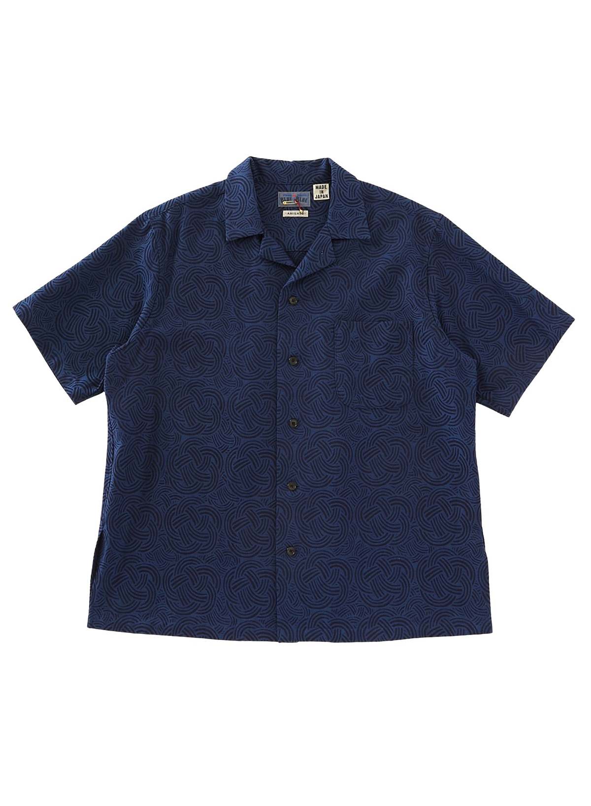 Blue Blue Japan Woven Indigo Mizuhiki Jacquard Shirt - Image 1 of 8