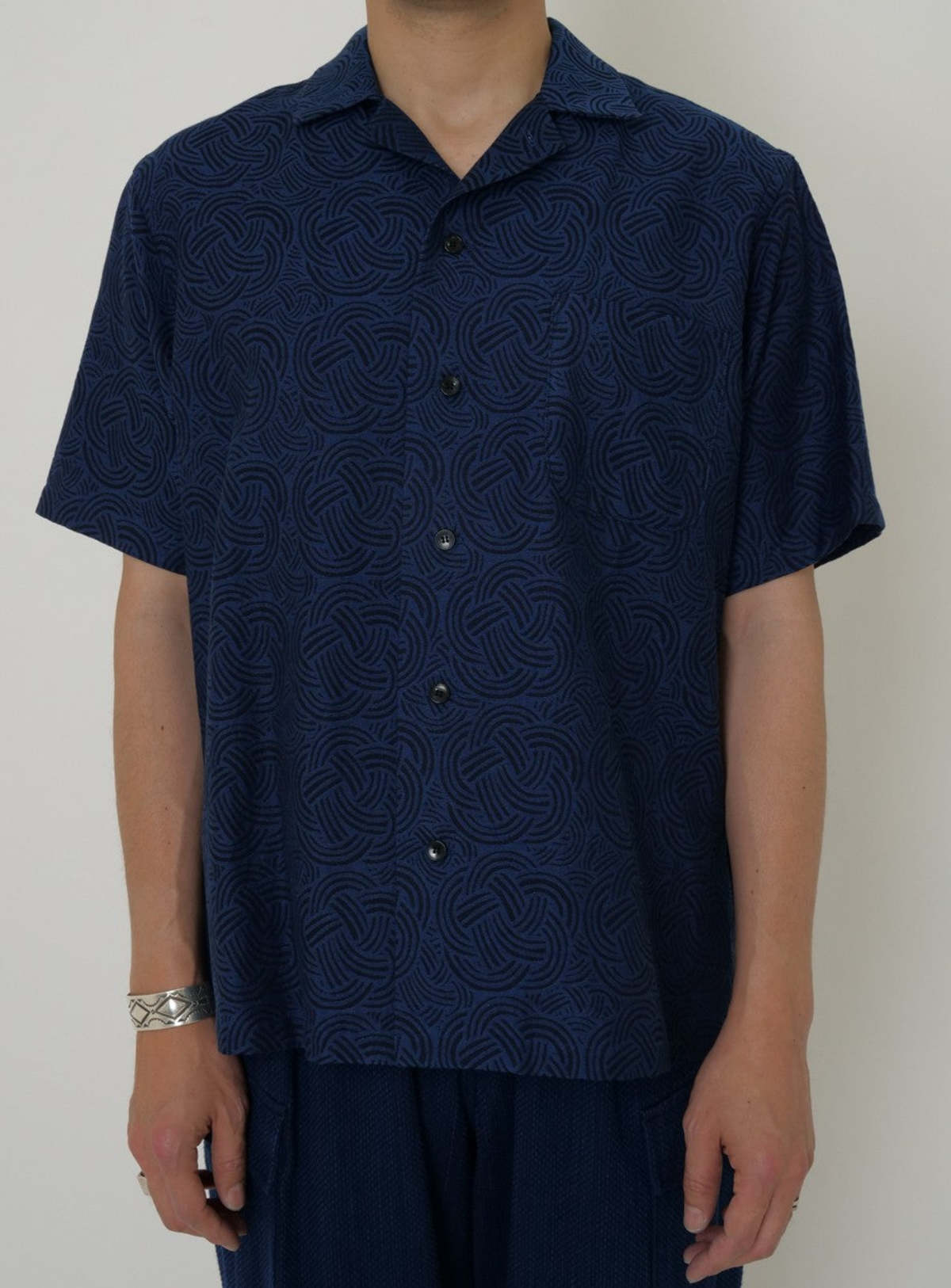 Blue Blue Japan Woven Indigo Mizuhiki Jacquard Shirt - Image 2 of 8