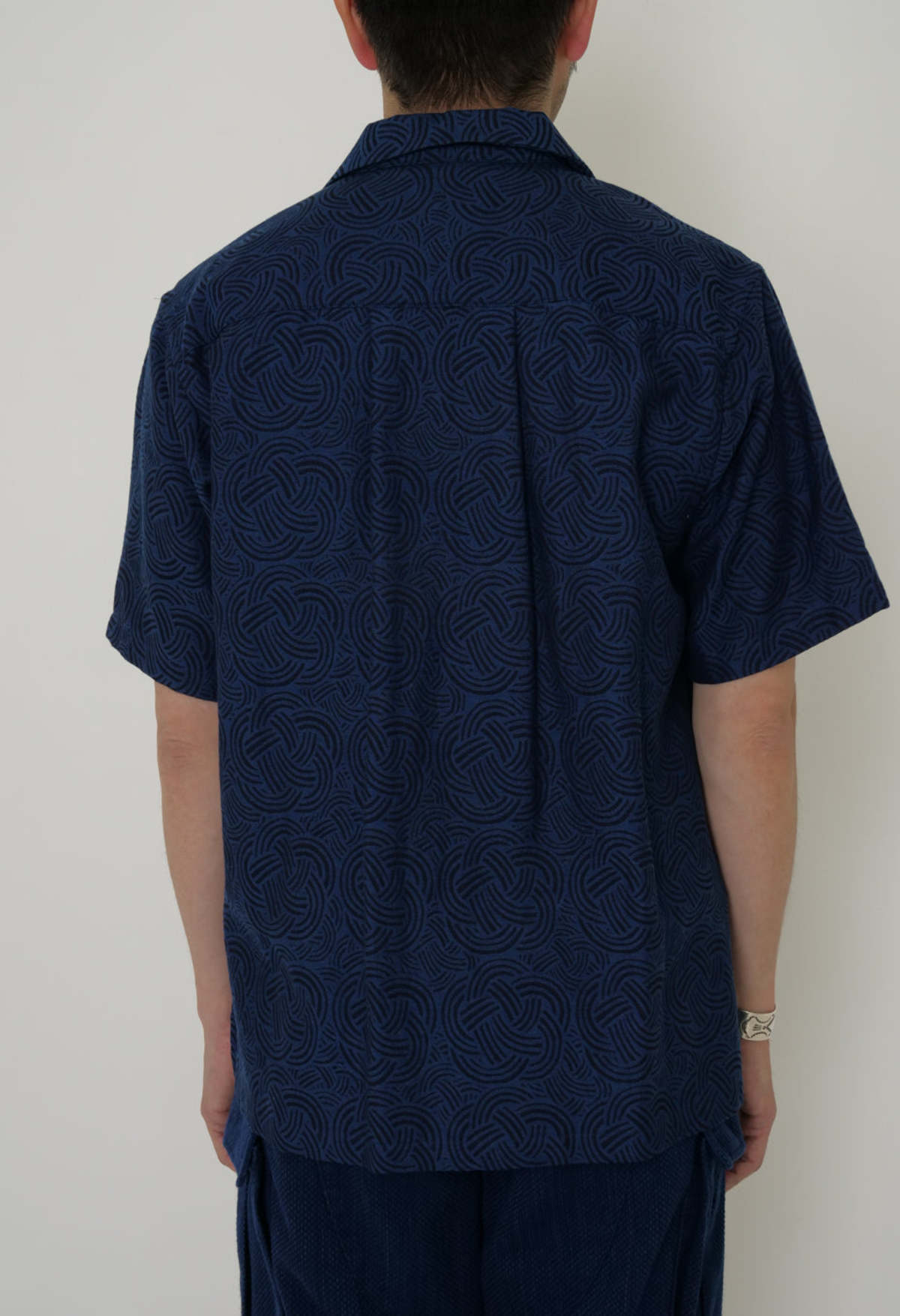 Blue Blue Japan Woven Indigo Mizuhiki Jacquard Shirt - Image 4 of 8