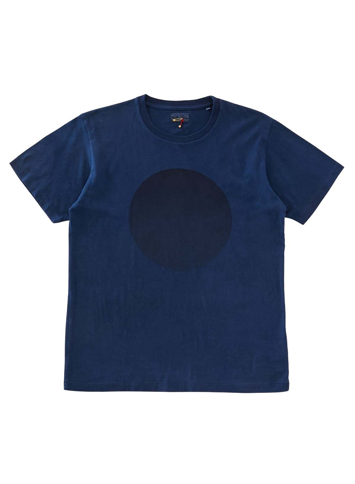 Blue Blue Japan Unisex Knitted Indigo Circle Tee - Image 1 of 1