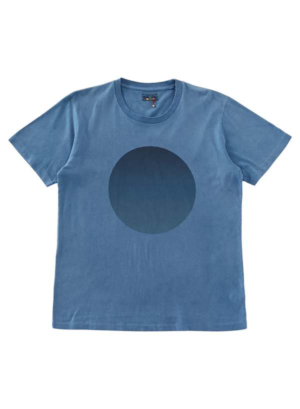 Blue Blue Japan Unisex Knitted Indigo Circle T-Shirt