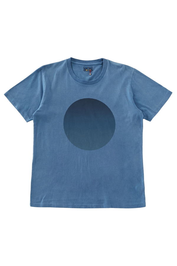 Blue Blue Japan Unisex Knitted Indigo Circle T-Shirt