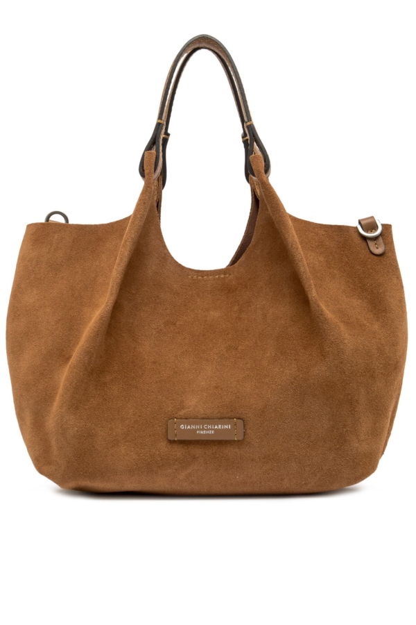 Gianni Chiarini Dua Leather Mini Bucket Bag - Caramel