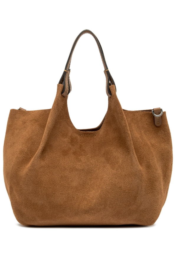 Gianni Chiarini Dua Leather Mini Bucket Bag - Caramel