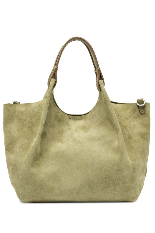 Gianni Chiarini Dua Leather Mini Hobo Bag - Light Green